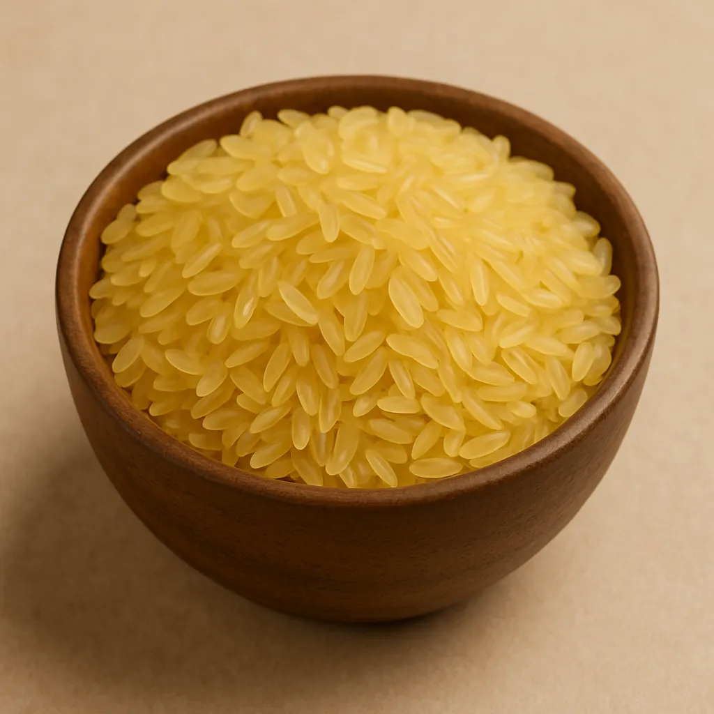 Golden Parboiled Rice &ndash; Nutrient-Rich, Firm &amp; Fluffy Grains