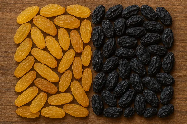 Golden & Black Raisins – Naturally Sweet, Soft & Sun-Dried Goodness