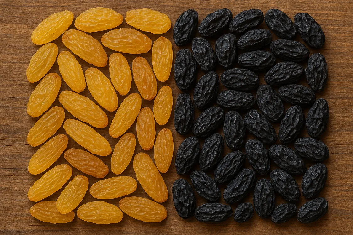 Golden &amp; Black Raisins &ndash; Naturally Sweet, Soft &amp; Sun-Dried Goodness